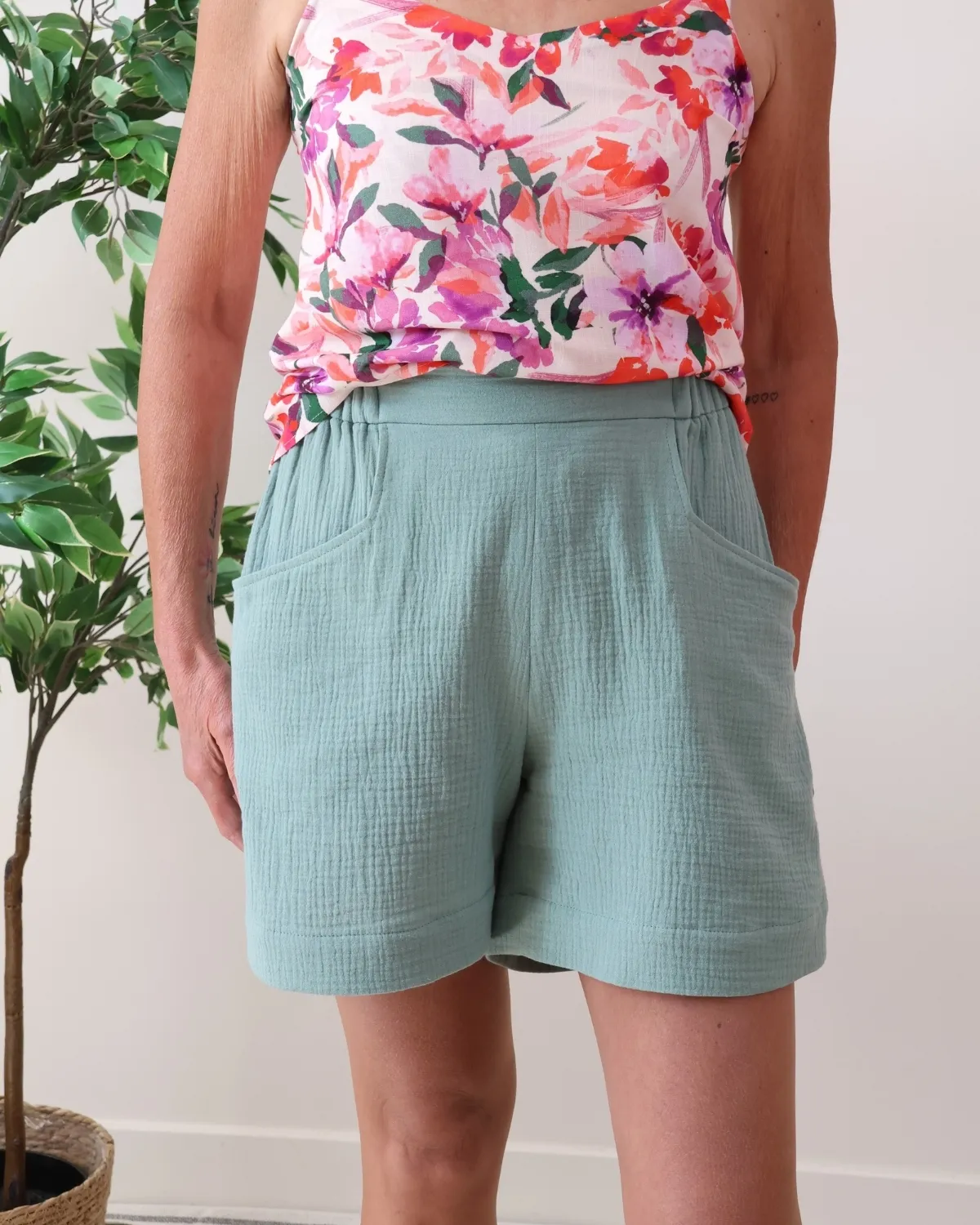 Kit short Palma – double gaze vert
