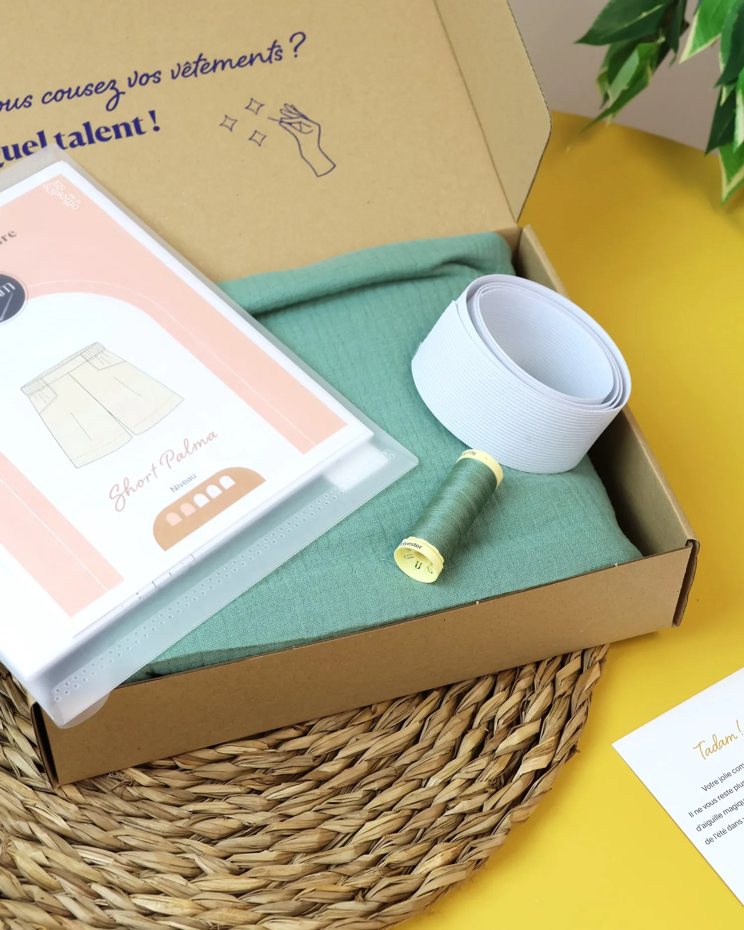 Kit short Palma – double gaze vert